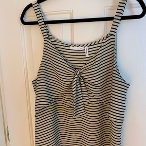 Black & White Sweetheart Tank Top